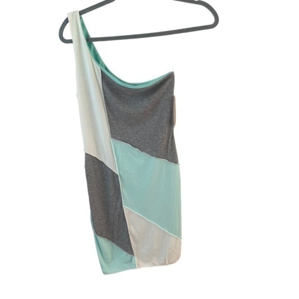 Daydream One-Shoulder Color-Block Dress NWT